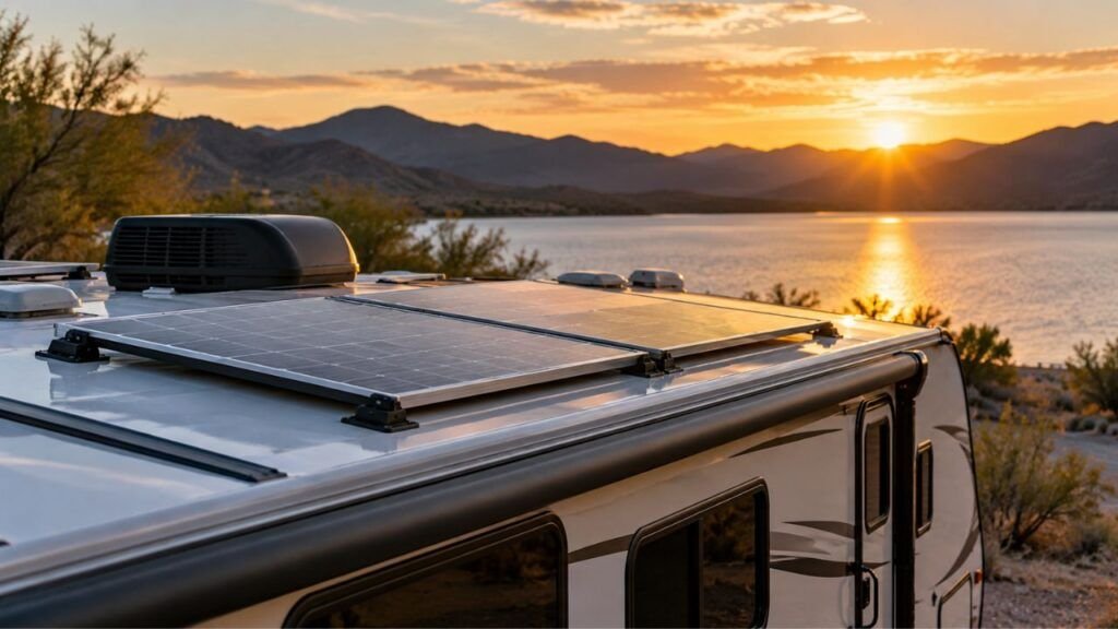 Can Solar Panels Keep an RV Lithium Battery Charged During Storage