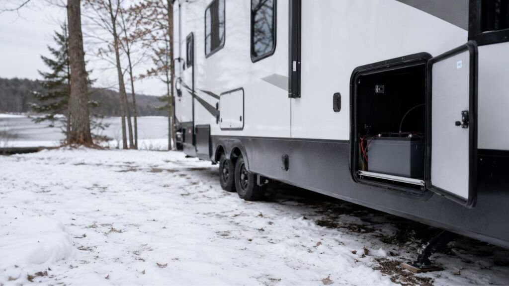 Can an RV Lithium Battery Stay Installed All Winter