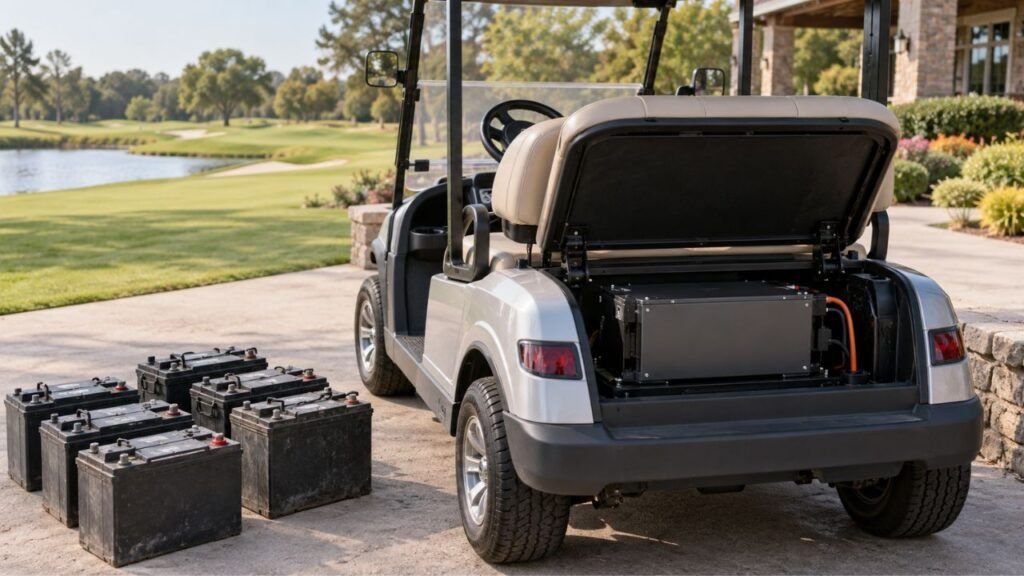One Lithium Golf Cart Battery vs Multiple Lead-Acid Batteries